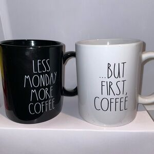 Black and White Coffee Mug Set